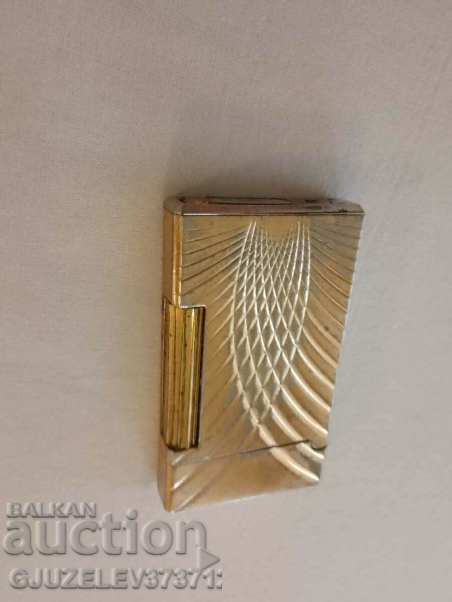 Vintage Gold Plated Gas Lighter - 5 Vintage Gold Plated Gas Lighter - 5