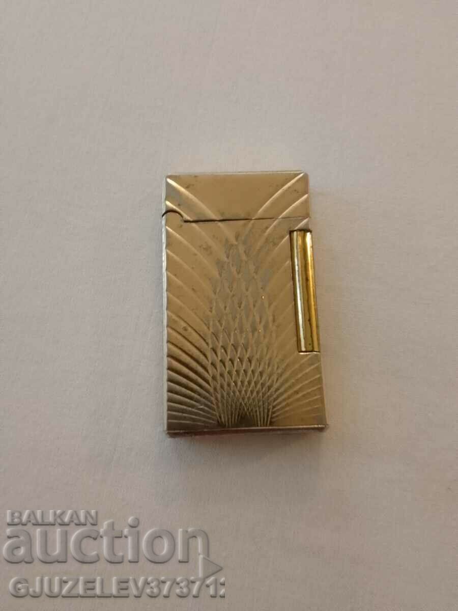 Vintage Gold Plated Gas Lighter - 6 Vintage Gold Plated Gas Lighter - 6