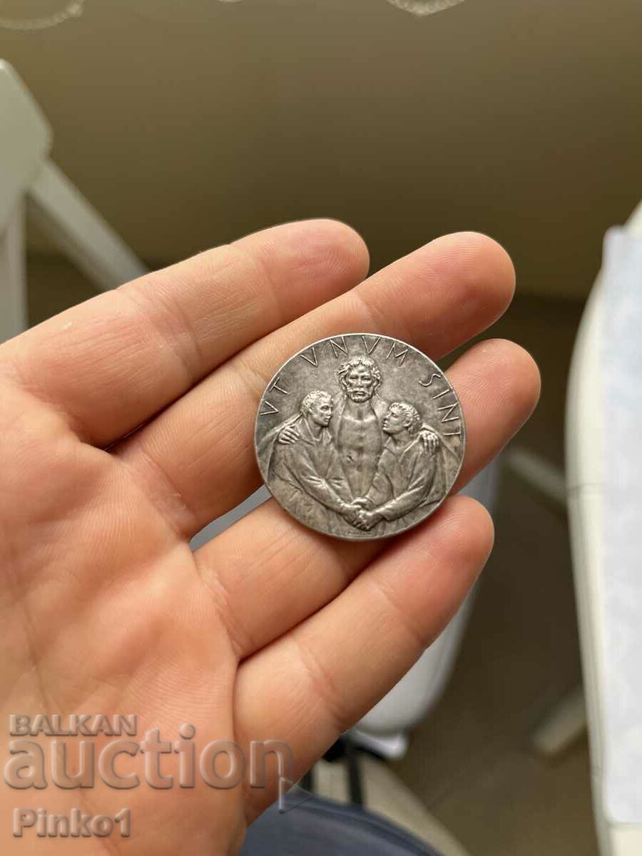 Vatican silvered coin