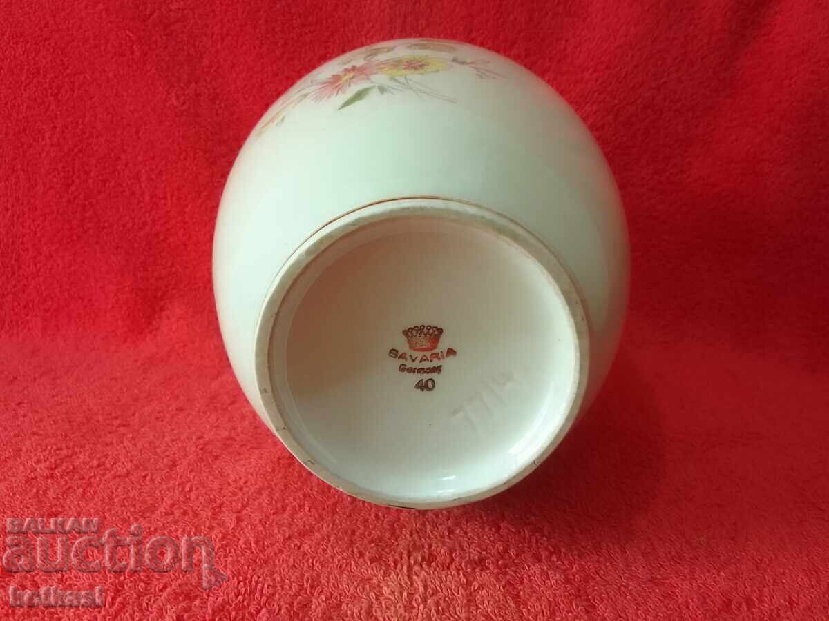 Old porcelain vase bavaria Germany - 6