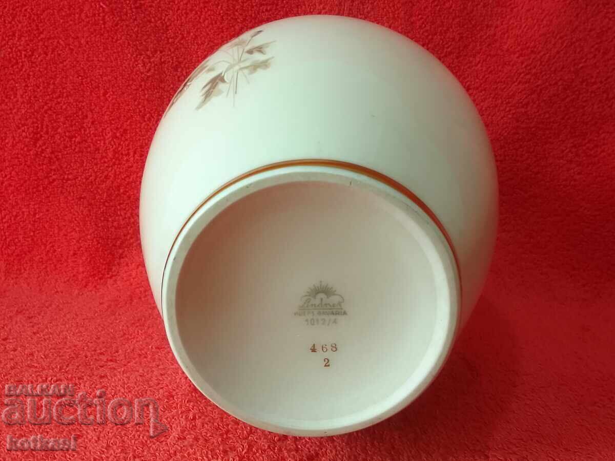 Παλαιό πορσελάνινο βάζο Lindner χρυσές ζάντες Γερμανίας - 6 Παλαιό πορσελάνινο βάζο Lindner χρυσές ζάντες Γερμανίας - 6