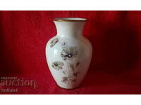 Old porcelain vase Lindner gold rims Germany
