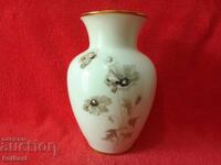 Old porcelain vase Lindner gold rims Germany