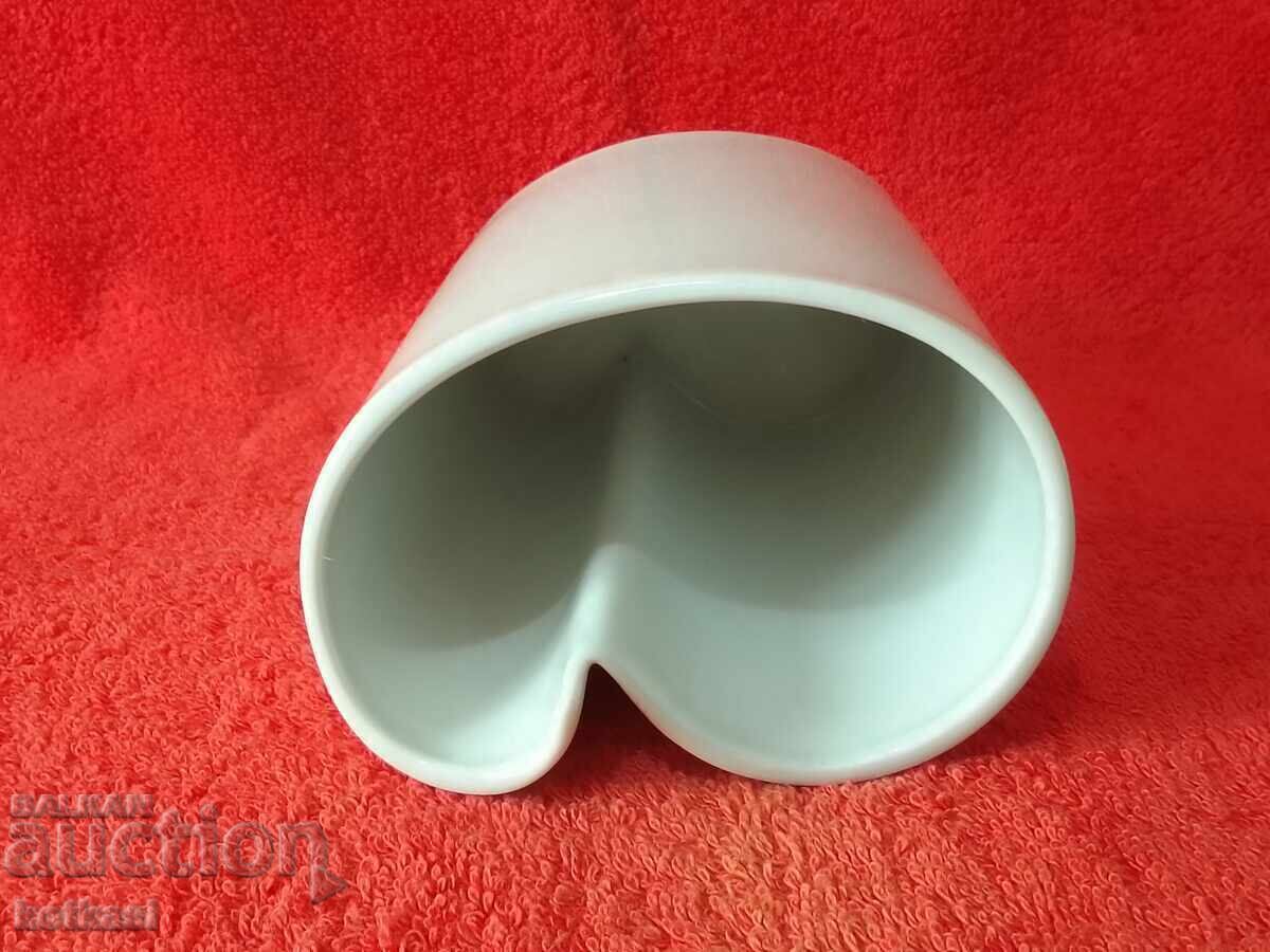 Old white porcelain vase Bareuther Germany - 5 Old white porcelain vase Bareuther Germany - 5