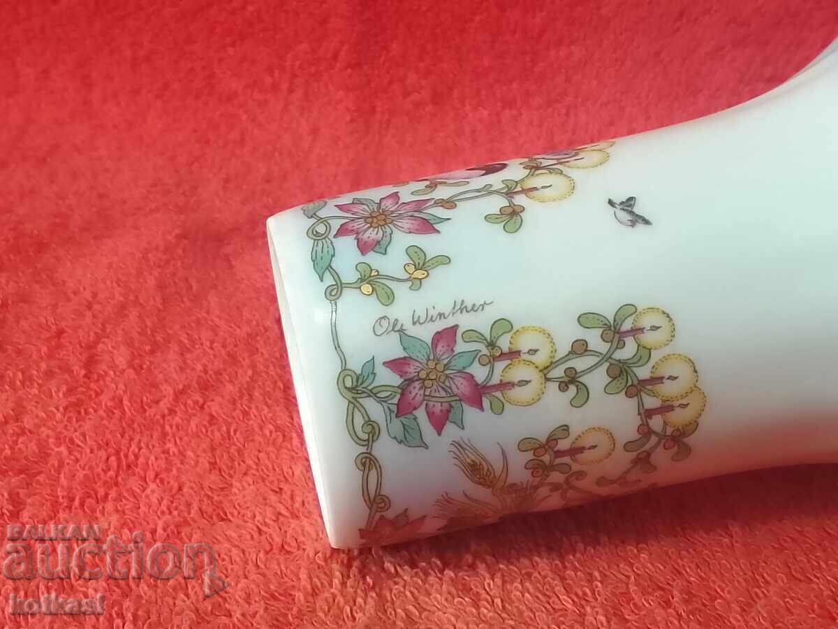 Porcelain vase Hutschenreuther Germany author signed - 5