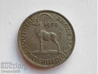 1950 Southern Rhodesia 2 Shillings - Coin