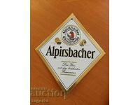 Semn publicitar pentru bere Alpirsbacher Klosterbräu