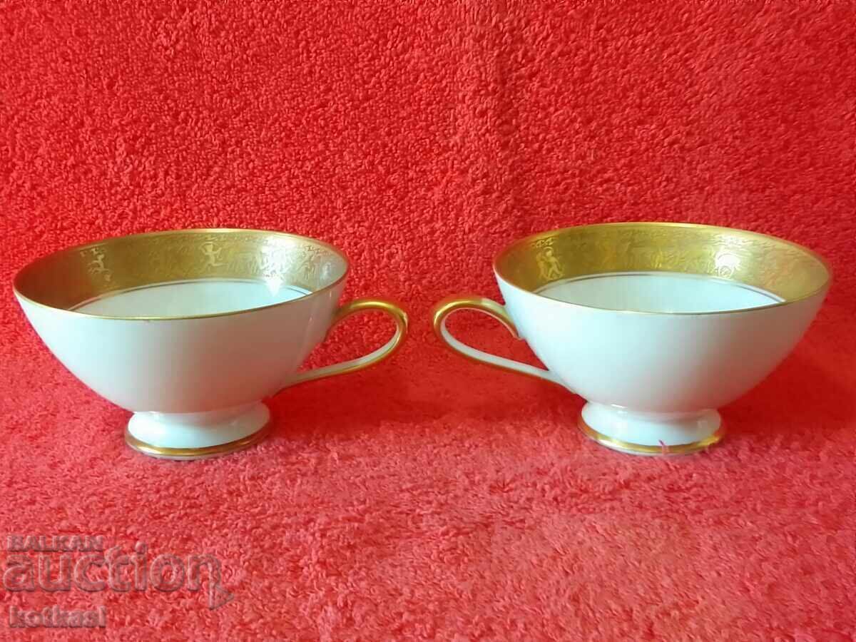 Аукцион Лот 2 броя порцеланови чаши tirschenreuth позлата кантове Аукцион Лот 2 броя порцеланови чаши tirschenreuth позлата кантове