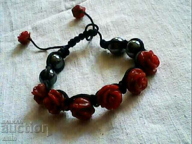 beautiful shambhala bracelet sess natural roses coral