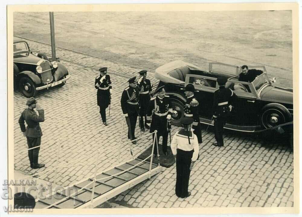 Tsar Boris Varna German cruiser Emden 1936 car