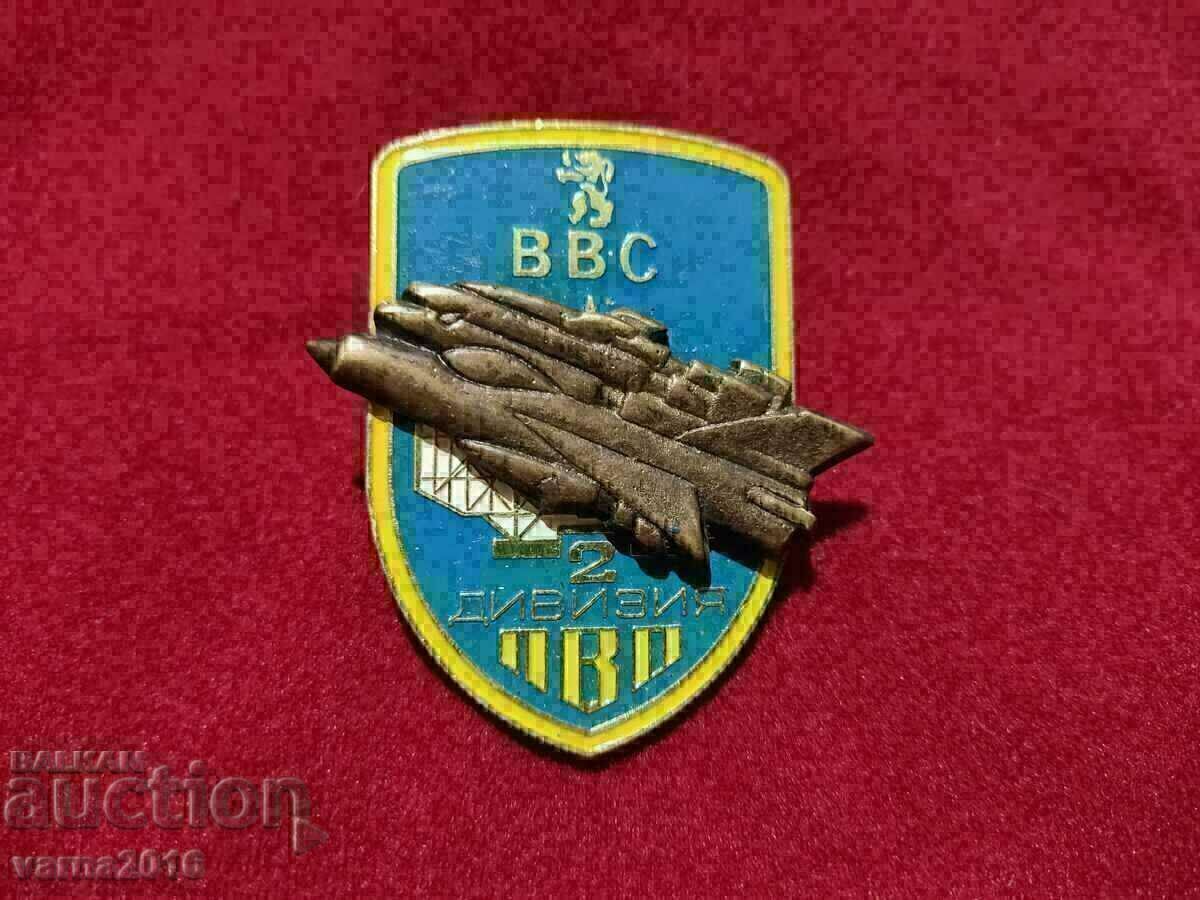 INSIGNIA OF THE 2ND AIR FORCE AND AIR FORCE DIVISION OF BNA - 6 INSIGNIA OF THE 2ND AIR FORCE AND AIR FORCE DIVISION OF BNA - 6