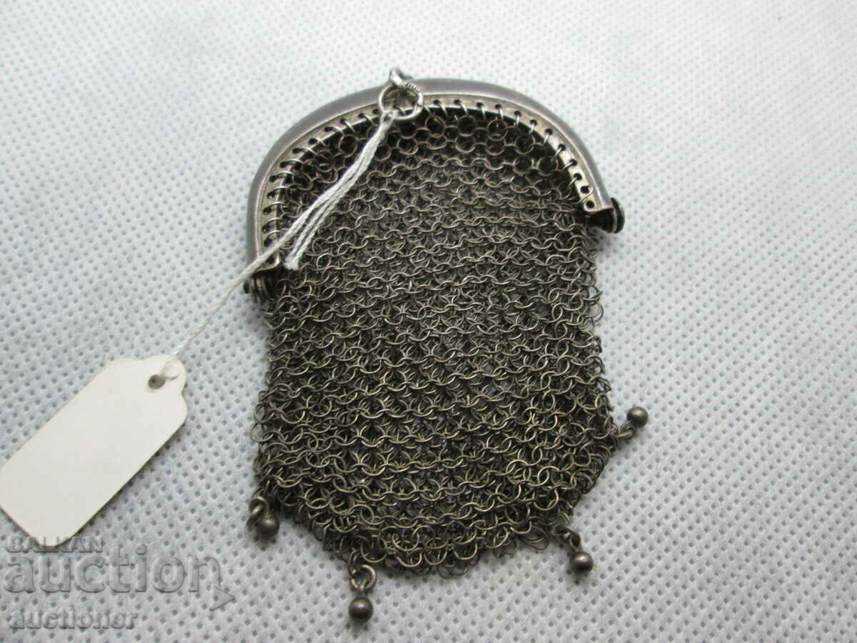 WOMEN'S SILVER PURSE, ART NOUVEAU CHATELAN 1890 with price 200.00 BGN | € 102.26 WOMEN'S SILVER PURSE, ART NOUVEAU CHATELAN 1890 with price 200.00 BGN | € 102.26