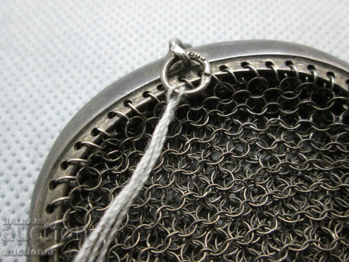 Auction WOMEN'S SILVER PURSE, ART NOUVEAU CHATELAN 1890 Auction WOMEN'S SILVER PURSE, ART NOUVEAU CHATELAN 1890