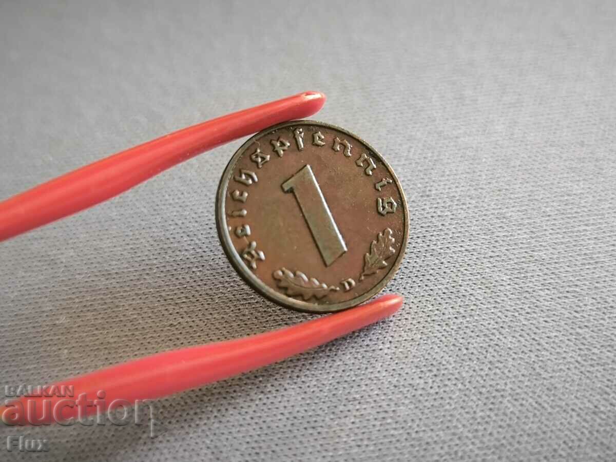 Coin - Third Reich - Germany - 1 Pfennig | 1938; Series D with price 7.60 BGN | € 3.89 Coin - Third Reich - Germany - 1 Pfennig | 1938; Series D with price 7.60 BGN | € 3.89