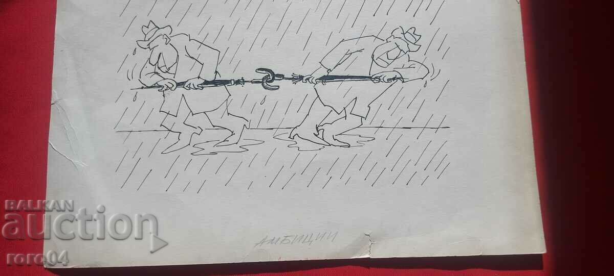 TODOR KUZMOV ( 1929 - 1986 ) CARICATURE - SHOWER - 5 TODOR KUZMOV ( 1929 - 1986 ) CARICATURE - SHOWER - 5