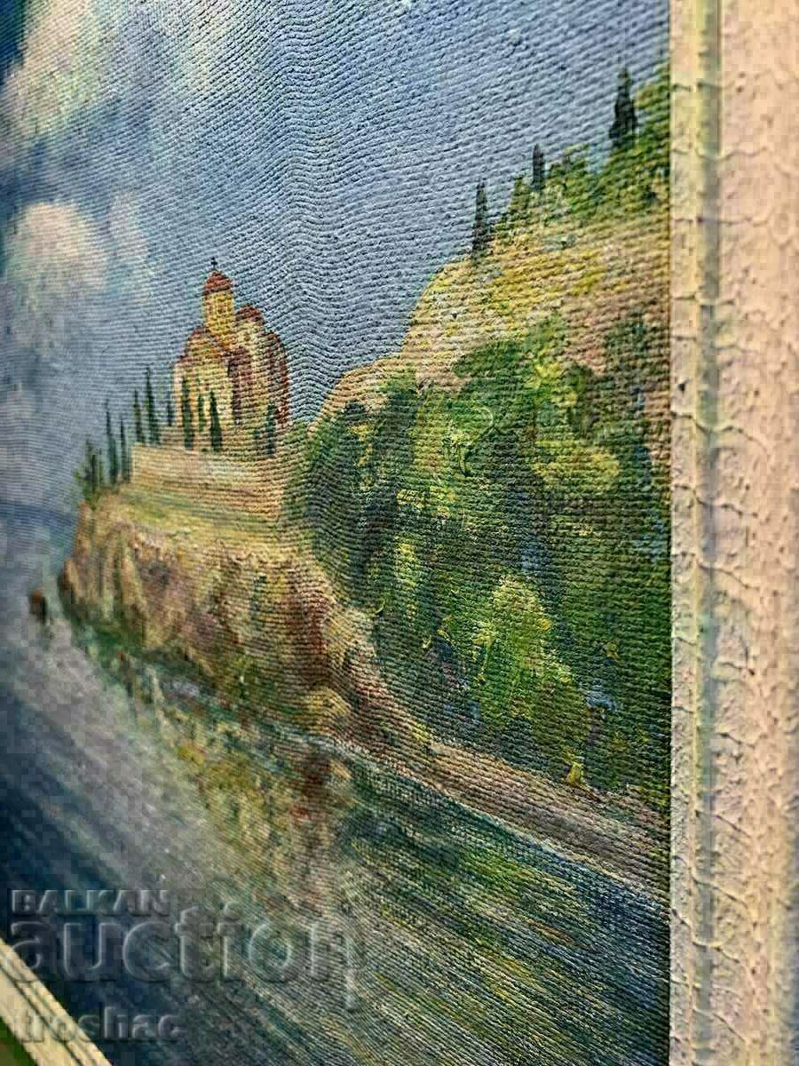 Pictura in ulei semnata 53,3 cm pe 44 cm cu preț € 32.00 | 62.59 BGN Pictura in ulei semnata 53,3 cm pe 44 cm cu preț € 32.00 | 62.59 BGN