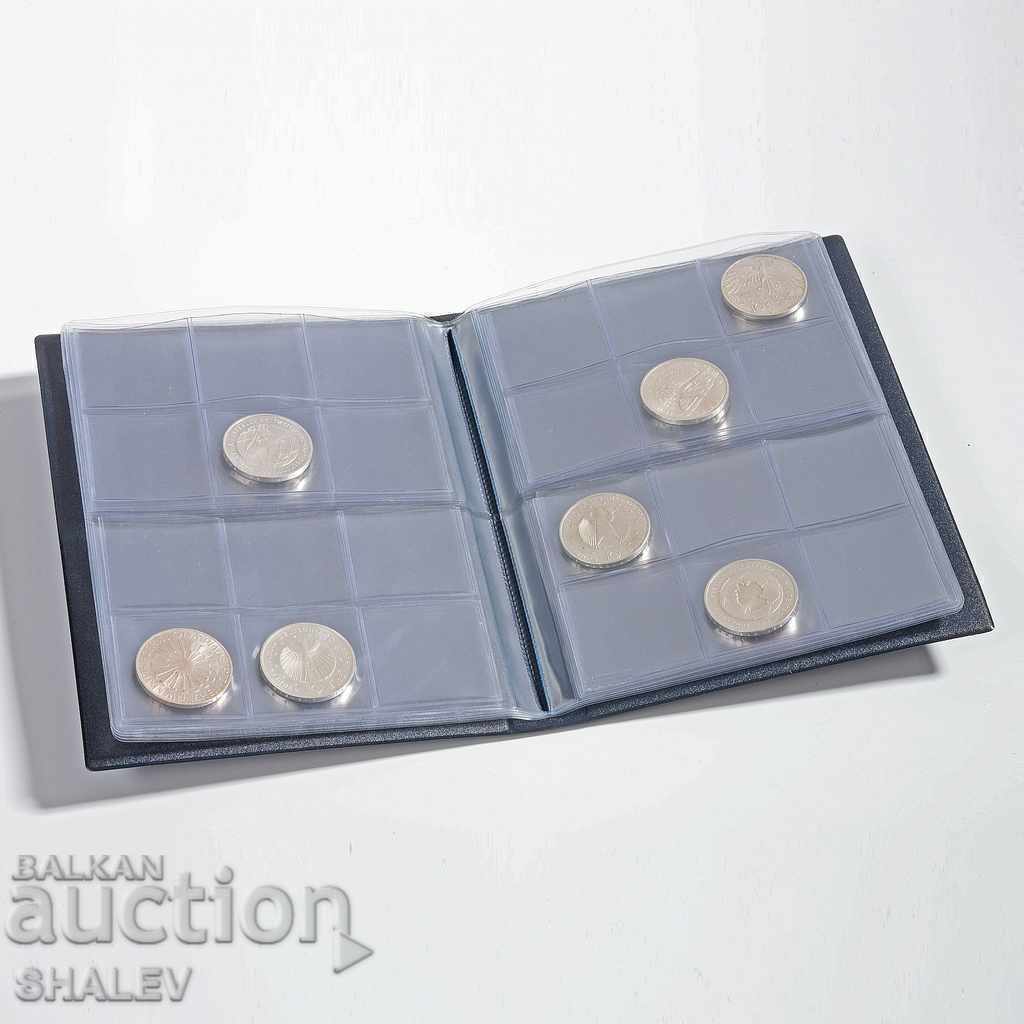 Delivery of Coin album for 96 coins up to 33mm - 8 sheets of 12 coins/sheet (1399)