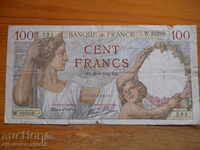 100 de franci 1942 - Franța ( VG )