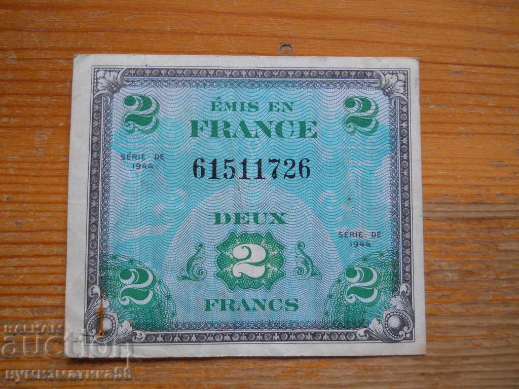 2 Francs 1944 - France ( VF )