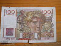 100 φράγκα 1948 - Γαλλία (VG)
