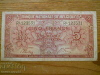 5 Francs 1943 - Belgium ( VF )