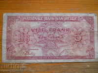 5 Francs 1943 - Belgium ( G )