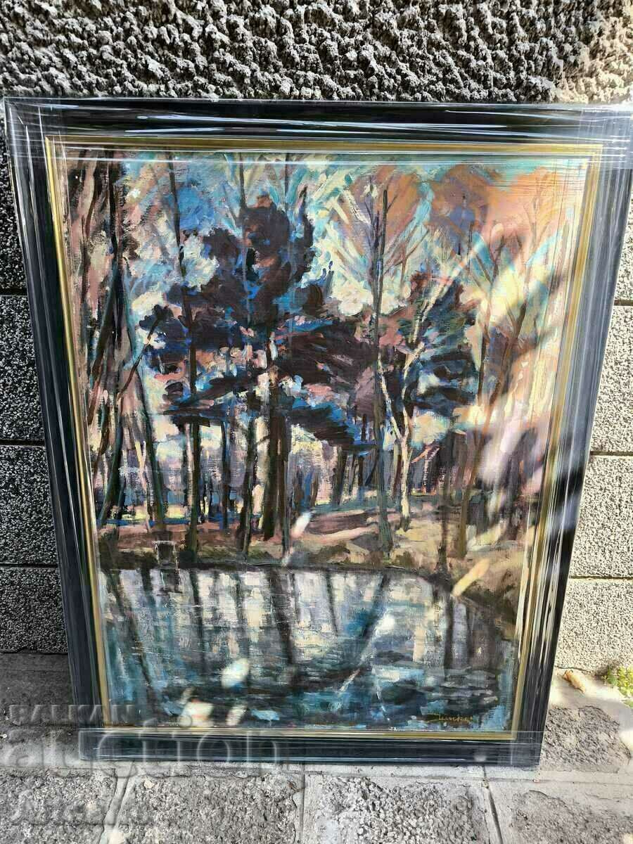 Large oil painting with price 450.00 BGN | € 230.08
