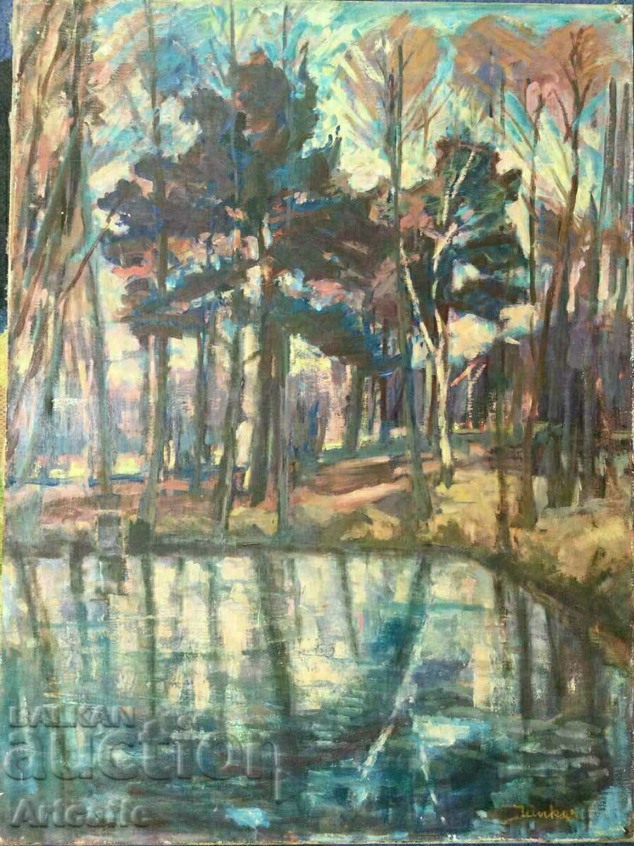 Delivery of Large oil painting