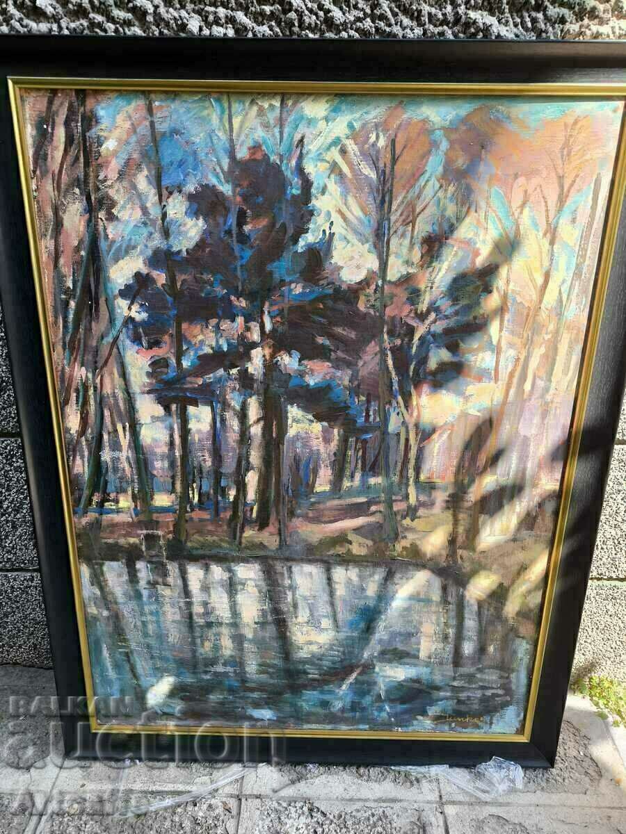 Large oil painting