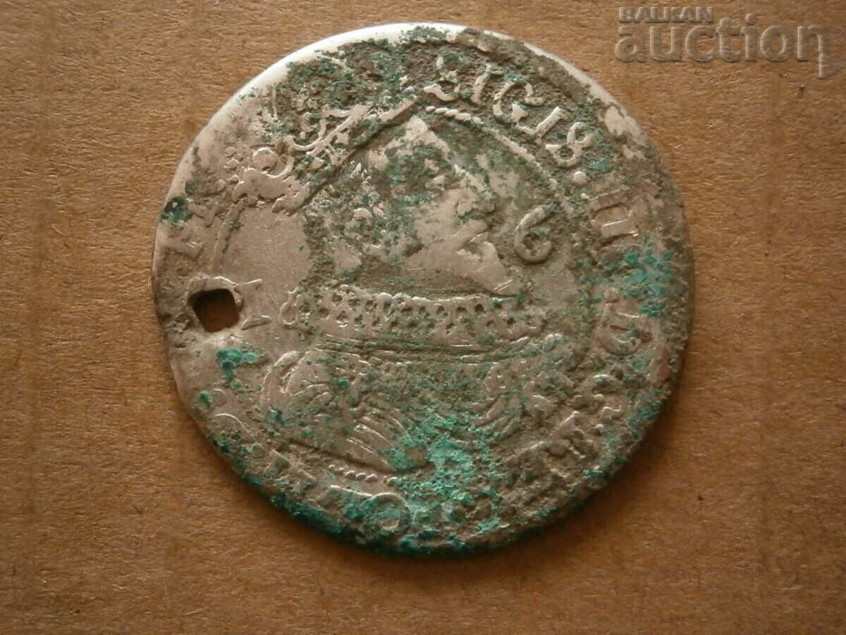 Auction  Quarter thaler silver Sigismund silver coin coat of arms 1625