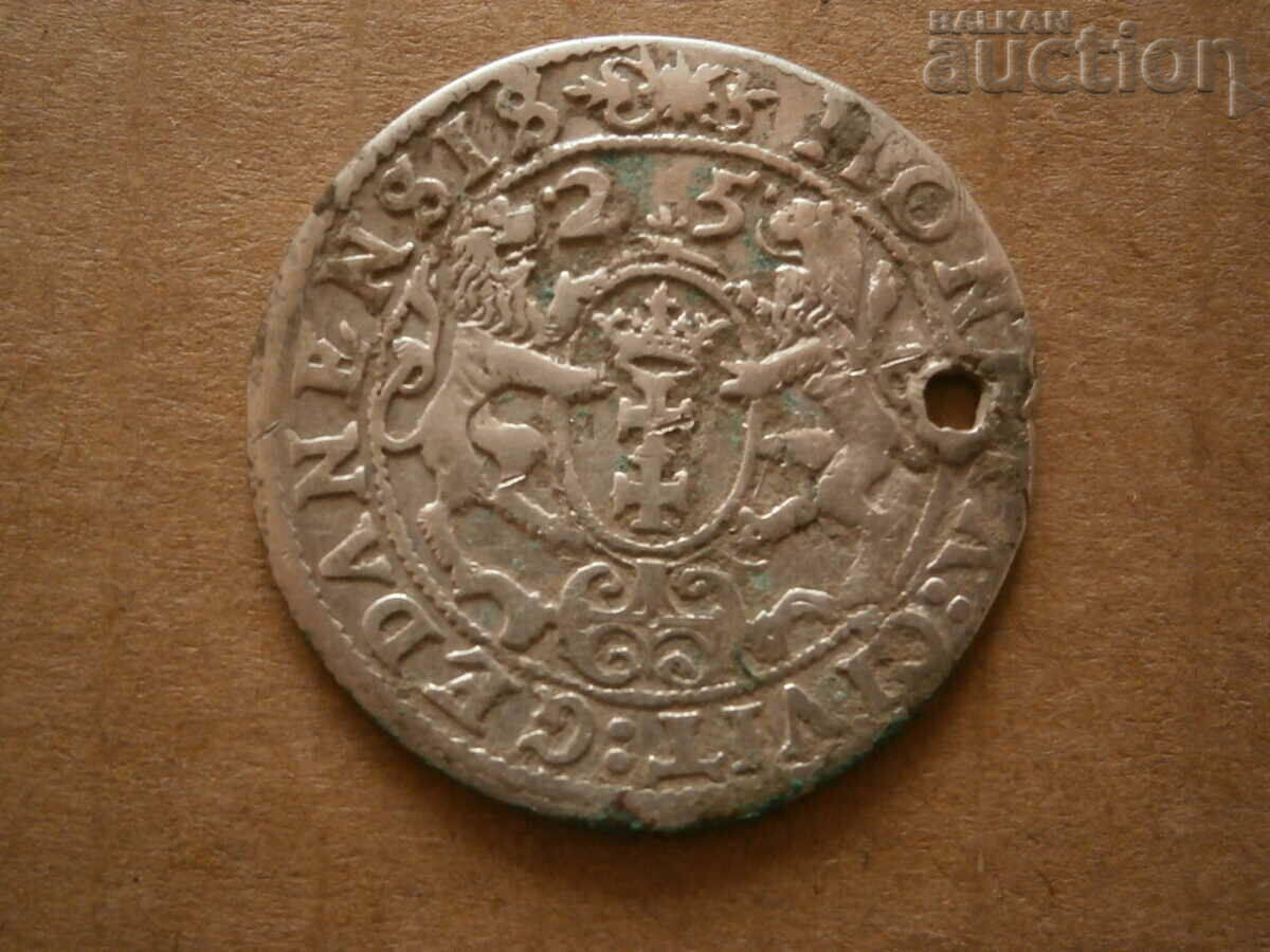Delivery of Quarter thaler silver Sigismund silver coin coat of arms 1625