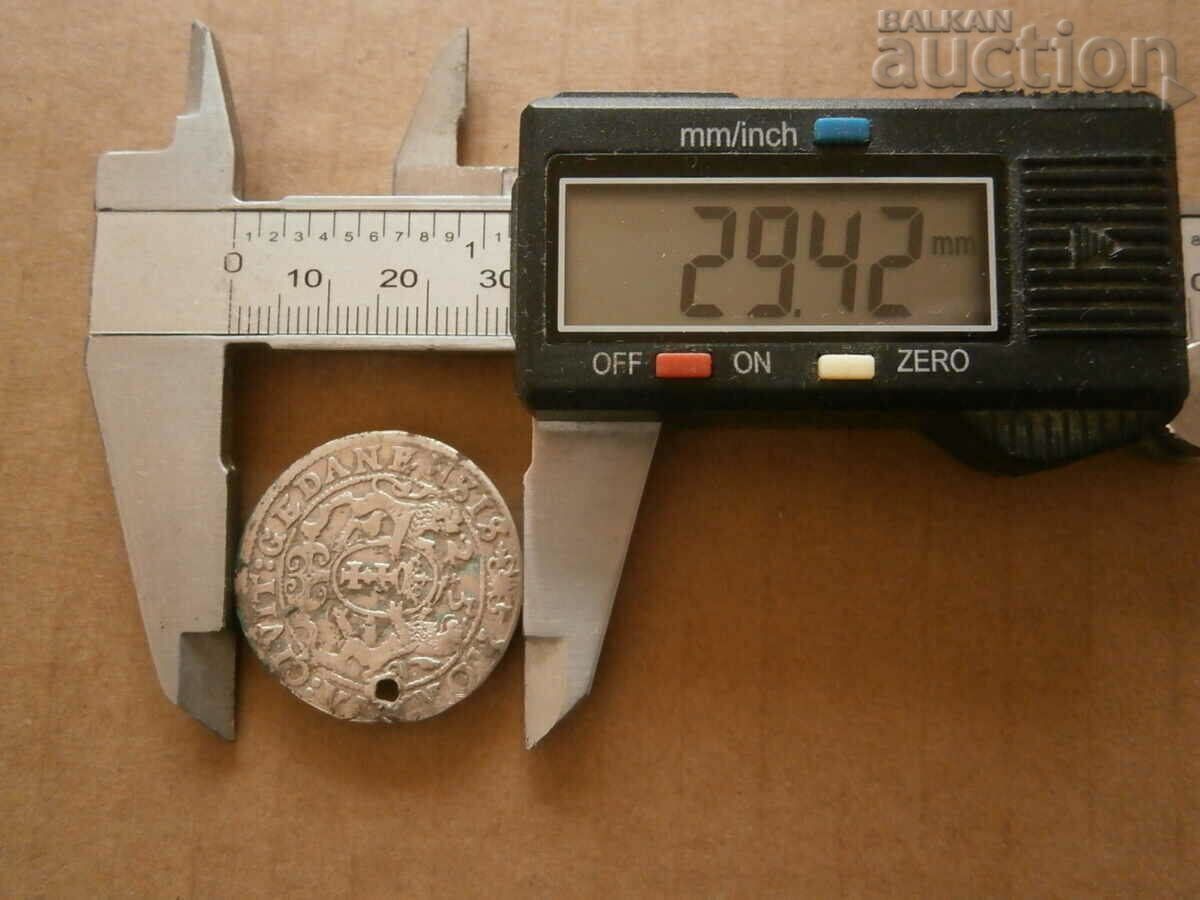 Quarter thaler silver Sigismund silver coin coat of arms 1625 - 6