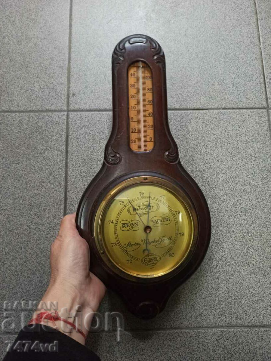 Combination of barometer and thermometer, rare