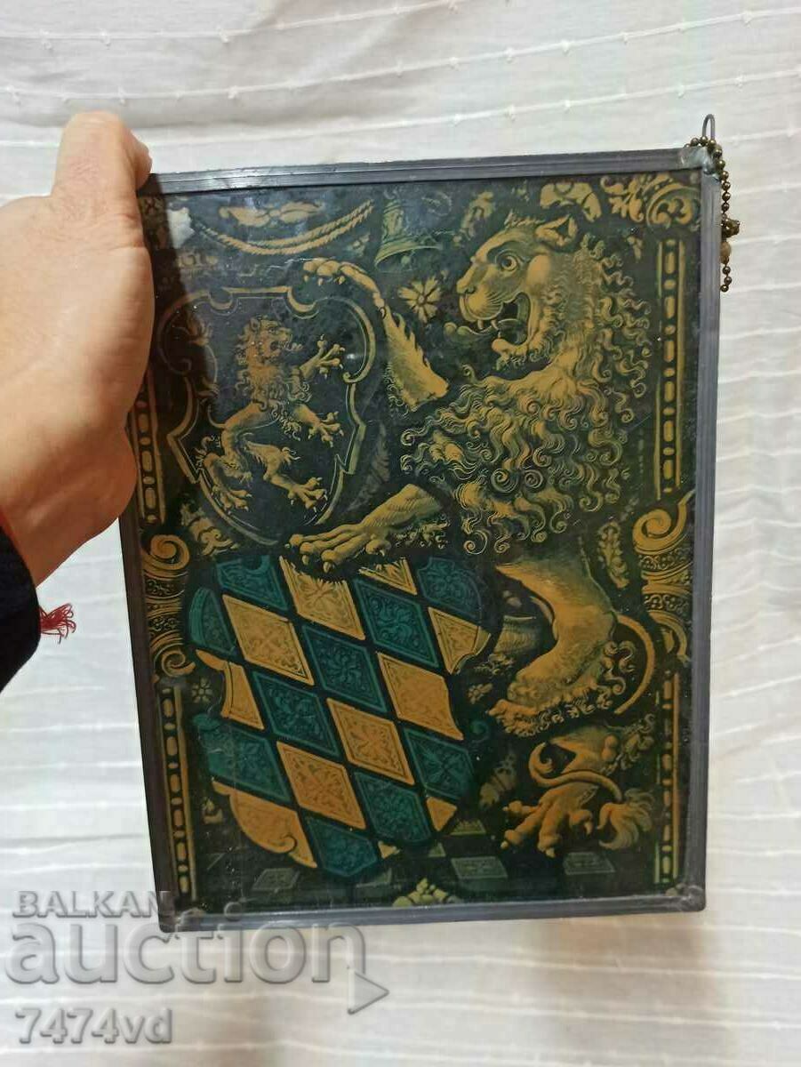OLD PANEL - GLASS - LIONS, TIN with price 40.00 BGN | € 20.45 OLD PANEL - GLASS - LIONS, TIN with price 40.00 BGN | € 20.45