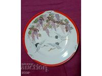 PORCELAIN PLATE. MADE IN JAPAN.