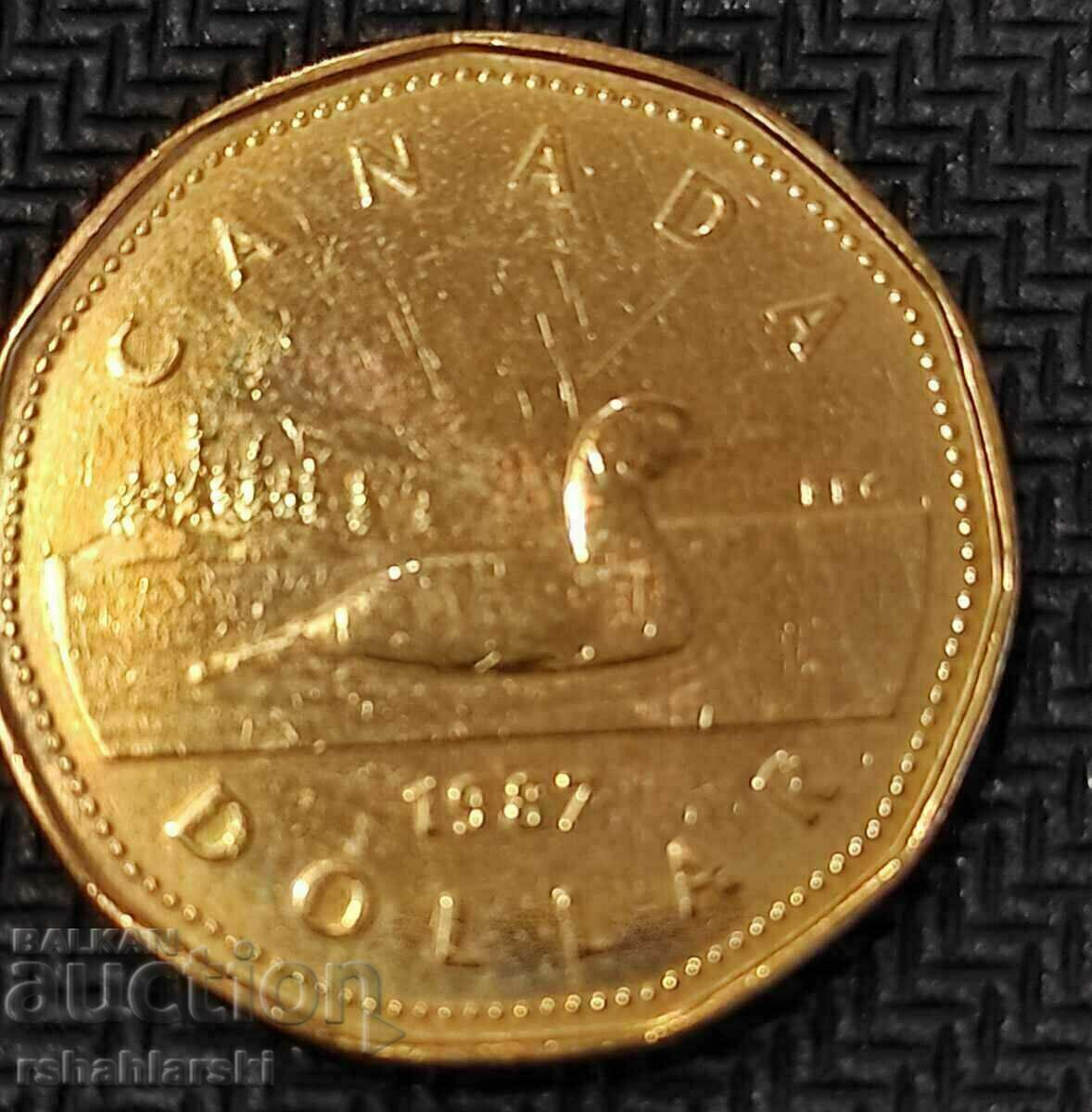 Канада 1 долар, 1987