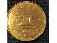 Канада 1 долар, 1987