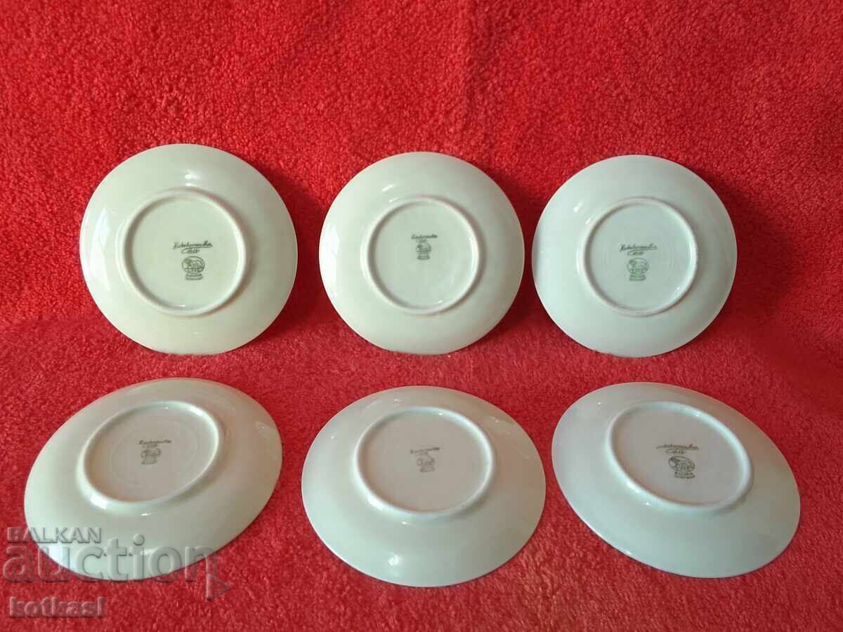 Delivery of Lot of 6 small Hutschenreuther porcelain plates Delivery of Lot of 6 small Hutschenreuther porcelain plates