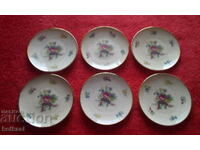 Lot of 6 small Hutschenreuther porcelain plates