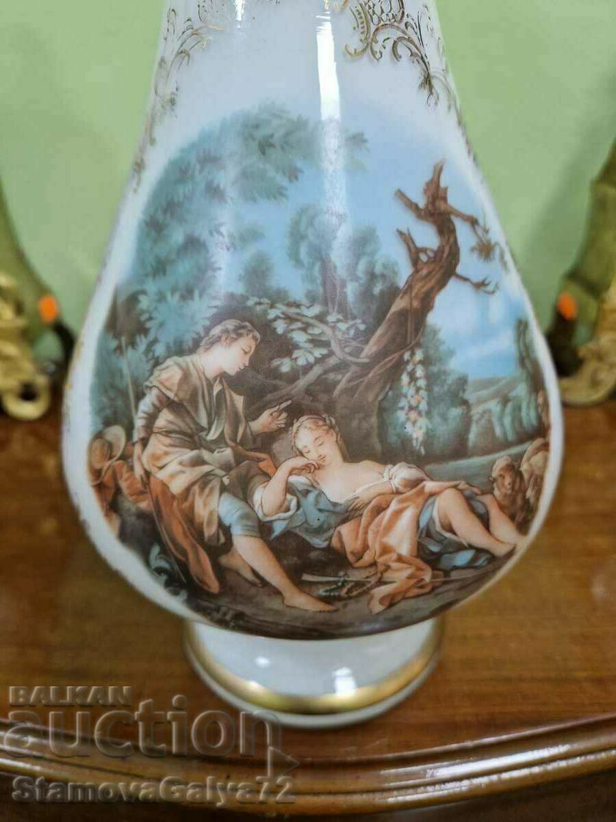 Ένα υπέροχο γαλλικό γυάλινο βάζο αντίκα Opaline - 5 Ένα υπέροχο γαλλικό γυάλινο βάζο αντίκα Opaline - 5