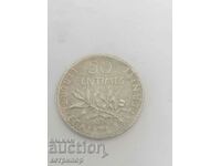 50 centimes 1898 France silver