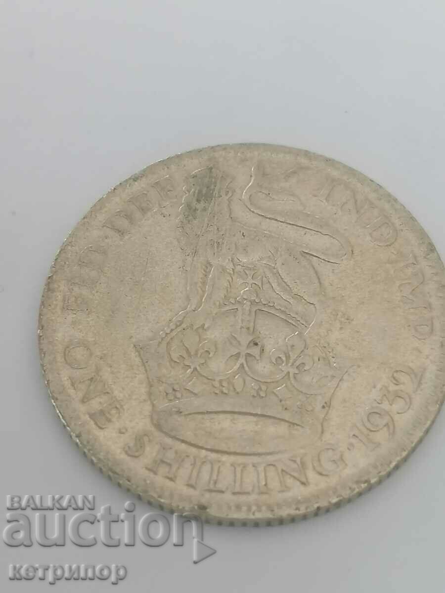 1 Shilling Marea Britanie 1932 Argint