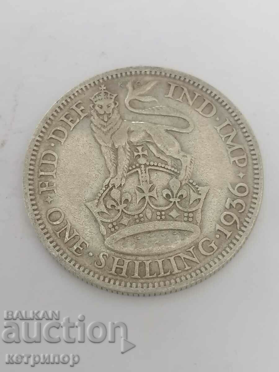 1 Shilling Great Britain 1936 Silver 1 Shilling Great Britain 1936 Silver