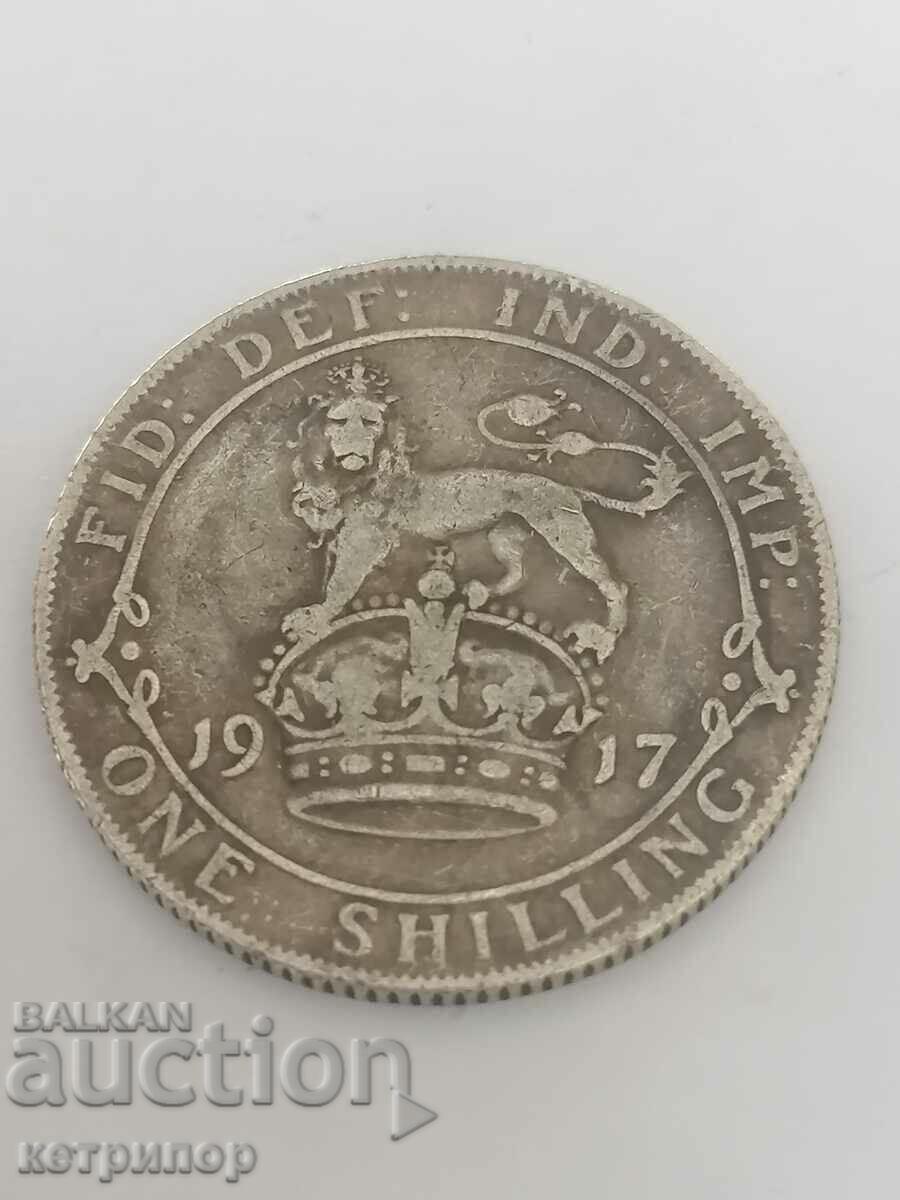 1 Shilling Great Britain 1917 Silver 1 Shilling Great Britain 1917 Silver