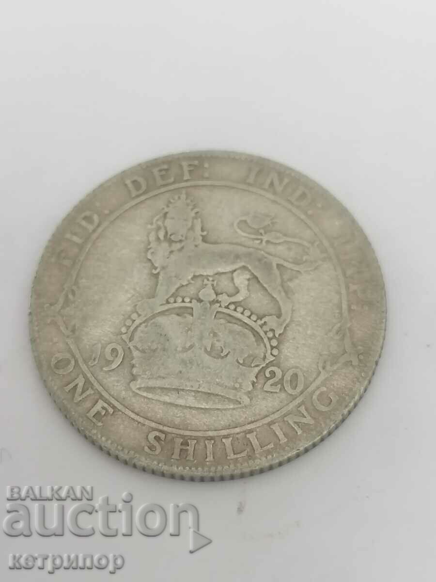1 Shilling Marea Britanie 1920 Argint