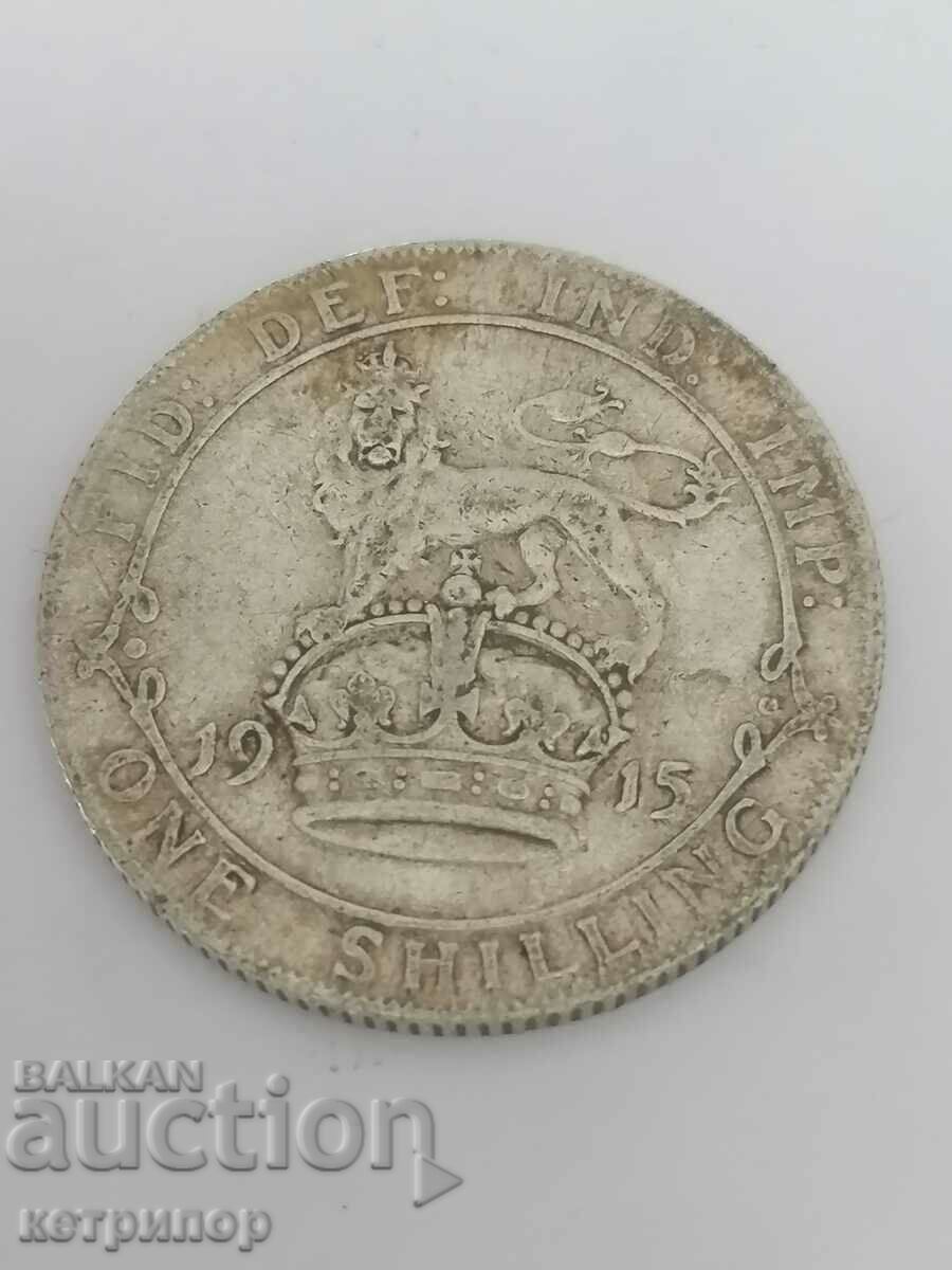 1 Shilling Marea Britanie 1915 Argint