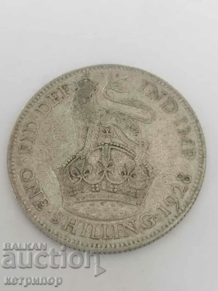 1 Shilling Marea Britanie 1928 Argint