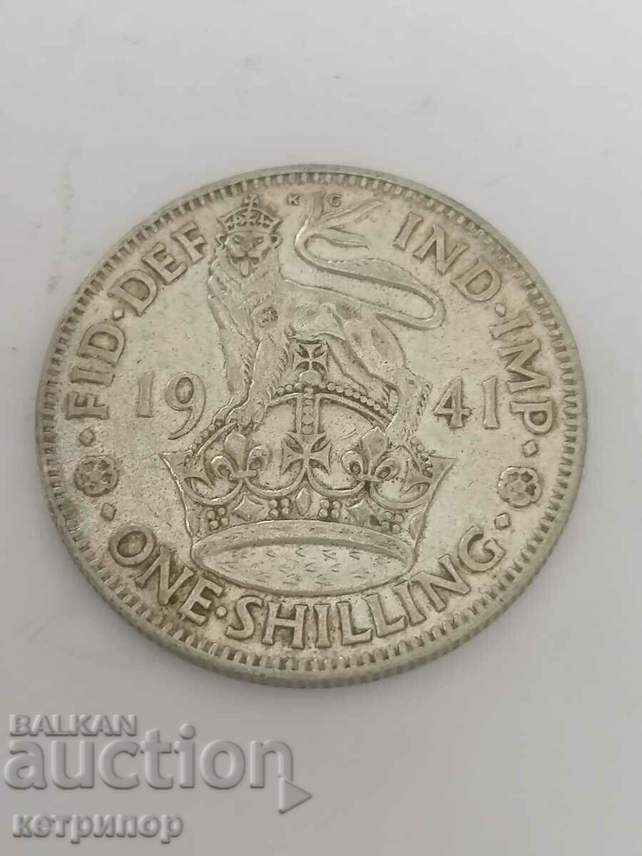 1 Shilling Great Britain 1941 Silver