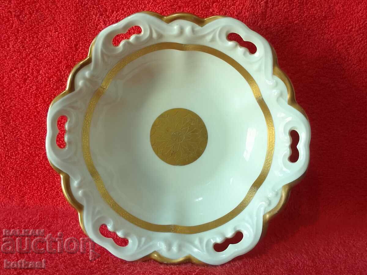 Παλιό πορσελάνινο μπολ επίχρυσο Γερμανία Koenigszelt Παλιό πορσελάνινο μπολ επίχρυσο Γερμανία Koenigszelt