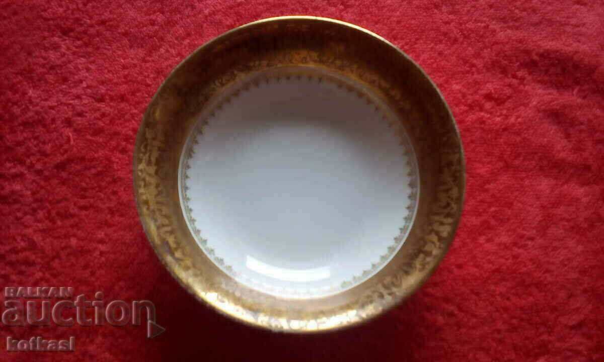 Old Hutschenreuther gilt porcelain bowl